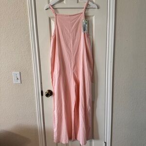 YESNO Women's Summer Boho Casual Jumpsuits Wide Leg Overalls Baggy